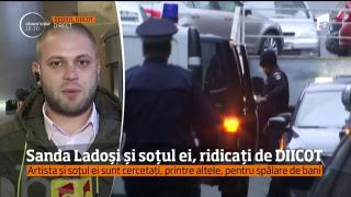 Sanda Ladoşi şi soţul ei, Ştefan Tache, au fost ridicaţi de DIICOT