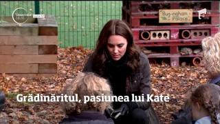 Ducesa de Cambridge se relaxează prin grădinărit