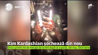 Kim Kardashian a pozat nud. Şi şi-a lăsat din nou fanii cu gura căscată!