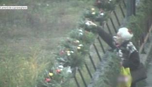 La furat de globulețe în Vâlcea! Hoţii au fost surprinşi pe camere când au adunat decoraţiunile puse de primărie