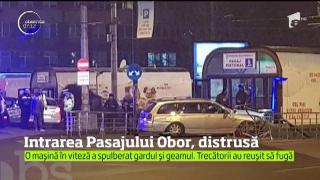 Grav accident rutier în Capitală. Intrarea Pasajului Obor a fost spulberată de un autoturism