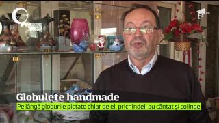 Globuri de Crăciun confecţionate manual, chiar de spiridușii Moșului, în Dâmboviţa