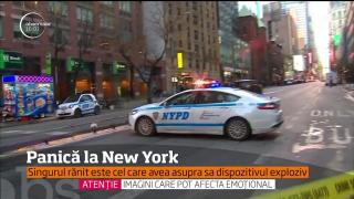 Momente de panică la New York! Un dispozitiv artizanal a explodat într-o staţie de autobuz!