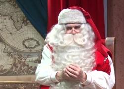 Mesaj special transmis de Moş Crăciun, din casa sa din Laponia