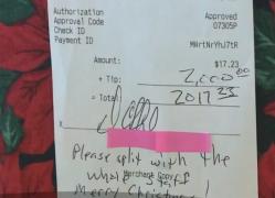 Cadou de Crăciun pentru angajaţii unui restaurant american: un client a lăsat 2.000 de dolari bacşiş, după ce a mâncat ouă cu şuncă