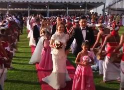 Sărbătoare mare în Sri Lanka! 50 de cupluri din China şi-au unit destinele în cadrul unei ceremonii de amploare