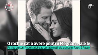 O rochie purtată de Meghan Markle, pentru unul dintre portretele oficiale dedicate logodnei cu prinţul Harry, a adus-o în atenţia criticilor