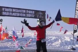 Simona Dumitrescu, prima femeie din România care a alergat la Polul Nord