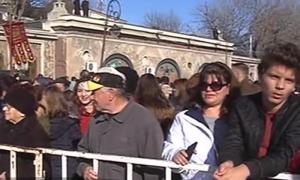 Boboteaza la malul mării! Preoții și credincioșii au pornit în procesiune pe faleză