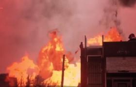 Explozie de proporţii la o magistrală de gaze. Oamenii au fugit din case, 12 localităţi sunt fără căldură în plină iarnă