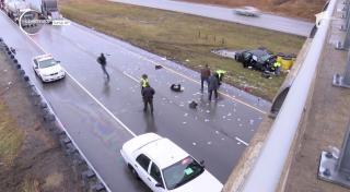 A plouat cu bani pe o şosea din Statele Unite. La propriu!