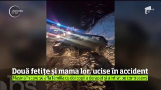 Două fetiţe şi o mamă, ucise pe un drum din Harghita. Maşina familiei a intrat brusc pe contrasens (Video)