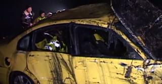 Gest extrem la Arad. Un bărbat s-a aruncat cu maşina în apa unui lac după o ceartă cu soţia