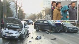 Șoferul drogat care a provocat carambolul din București locuiește deasupra Poliției Locale, unde ar avea și un studio de videochat