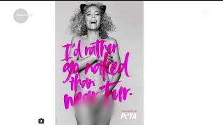 Dana Scully din 'Dosarele X', în costumul Evei. Actriţa a pozat goală pentru a apăra drepturile animalelor (Video)