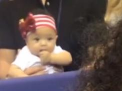 Fiica de cinci luni a Serenei Williams a participat la primul ei meci de tenis