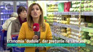 România înregistrează cifre record la creştere economică, dar şi creşteri de preţuri record