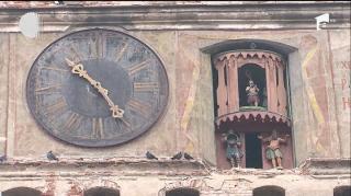 Povestea figurinelor din Turnul cu Ceas al Cetăţii Sighişoara, care funcţionează neîncetat de 4 secole