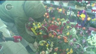De Mărțisor au degerat florile! Comercianții se plâng că nu își scot nici banii pe chirie