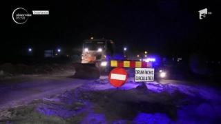 A fost a treia noapte de ger cumplit şi coşmar pentru şoferi, în Dobrogea