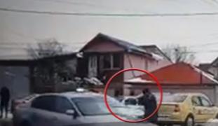 Urmărire ca în filme, cu focuri de armă în cartierul Rahova din Capitală! Un şofer a încercat să calce un poliţist