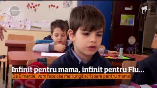 "Infinit pentru mama", cea mai lungă scrisoare de 8 Martie