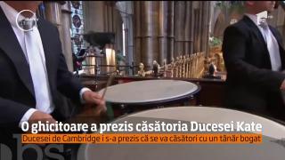 O ghicitoare a prezis căsătoria Ducesei Kate, pe când aceasta era doar o copilă