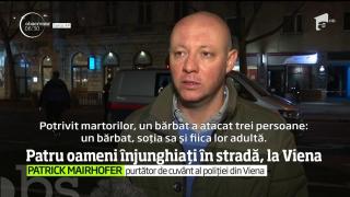 Patru persoane au fost înjunghiate în plină stradă, în două atacuri separate, la Viena