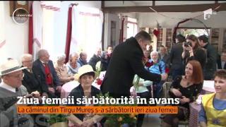 Într-un cămin de bătrâni din Târgu Mureş, ziua de 8 martie a fost marcată în avans