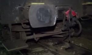 Circulaţia feroviară, blocată pe o rută importantă din Bistriţa după ce un marfar a deraiat