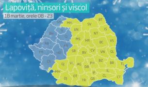 Valul de aer polar schimbă abrupt vremea în România. Avertismentul meteorologilor