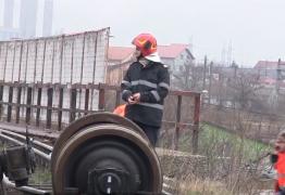 Tren deraiat, pericol pe unul din cele mai aglomerate bulevarde din Constanţa