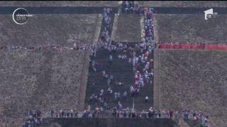 Piramida Soarelui din Mexic, loc de pelerinaj pentru cei veniţi să se încarce cu energie pozitivă