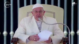 Moment inedit pentru Papa Francisc, în timpul discursului din Piaţa Sfântul Petru