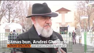 Jurnalistul Andrei Gheorghe a fost incinerat la crematoriul din Bucureşti