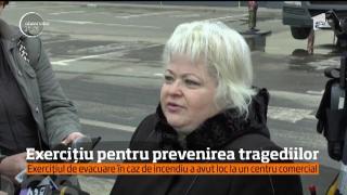 Exercițiu pentru prevenirea tragediilor, într-un mall din Neamţ