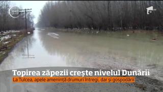 Încălzirea bruscă a vremii creează probleme în judeţele Tulcea şi Galaţi