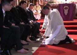Ritualul 'Spălării Picioarelor', în Joia Mare a catolicilor