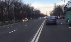 Scene incredibile pe Bulevardul Aviatorilor din Capitală! Un taximetrist fentează legea la o oră de vârf