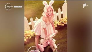 Miley Cyrus îşi şochează fanii cu o urare în ipostaze provocatoare de Paşte!
