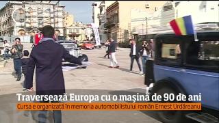 Traversează Europa cu o maşină de 90 de ani