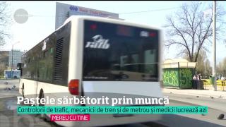 Paşte sărbătorit la muncă. Ambulanţierii, poliţiştii sau chiar artiştii lucrează de sărbători. Printre ei e şi Nea Mărin!