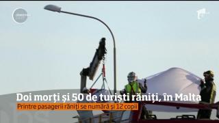 Tragedie în Malta. Doi turişti şi-au pierdut viaţa, iar 50 au fost răniţi într-un grav accident rutier