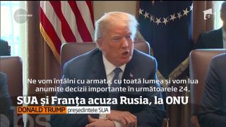 SUA și Franța acuză Rusia, la ONU