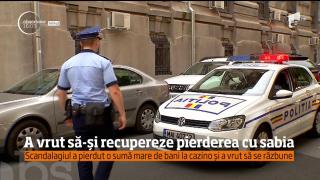 Un timişorean înarmat cu o sabie ninja s-a dus cu taxiul la mall-ul din oraş, ca să se răzbune pe proprietarii cazinoului în care pierduse o sumă important