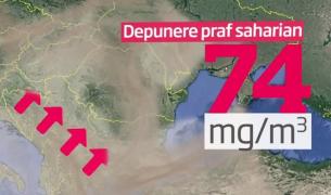 Meteorologii au anunţat când scăpăm de praful saharian care a acoperit România