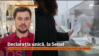 Declaraţia Unică, la Senat