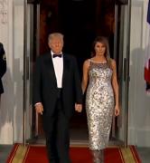 Melania Trump, aparițe spectaculoasă în timpul vizitei Președintelui Franței