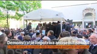 Demonstraţie de amploare împotriva antisemitismului, în Germania