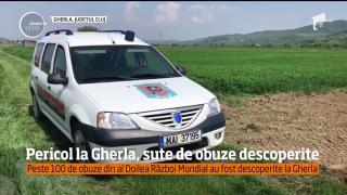 Pericol la Gherla, sute de obuze descoperite